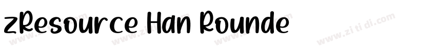 zResource Han Rounde字体转换